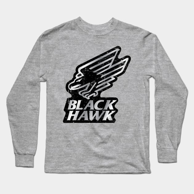 Blackhawk Long Sleeve T-Shirt by MindsparkCreative